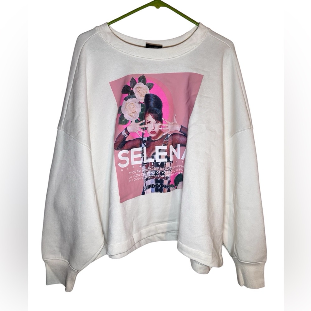 White Graphic Sweatshirt